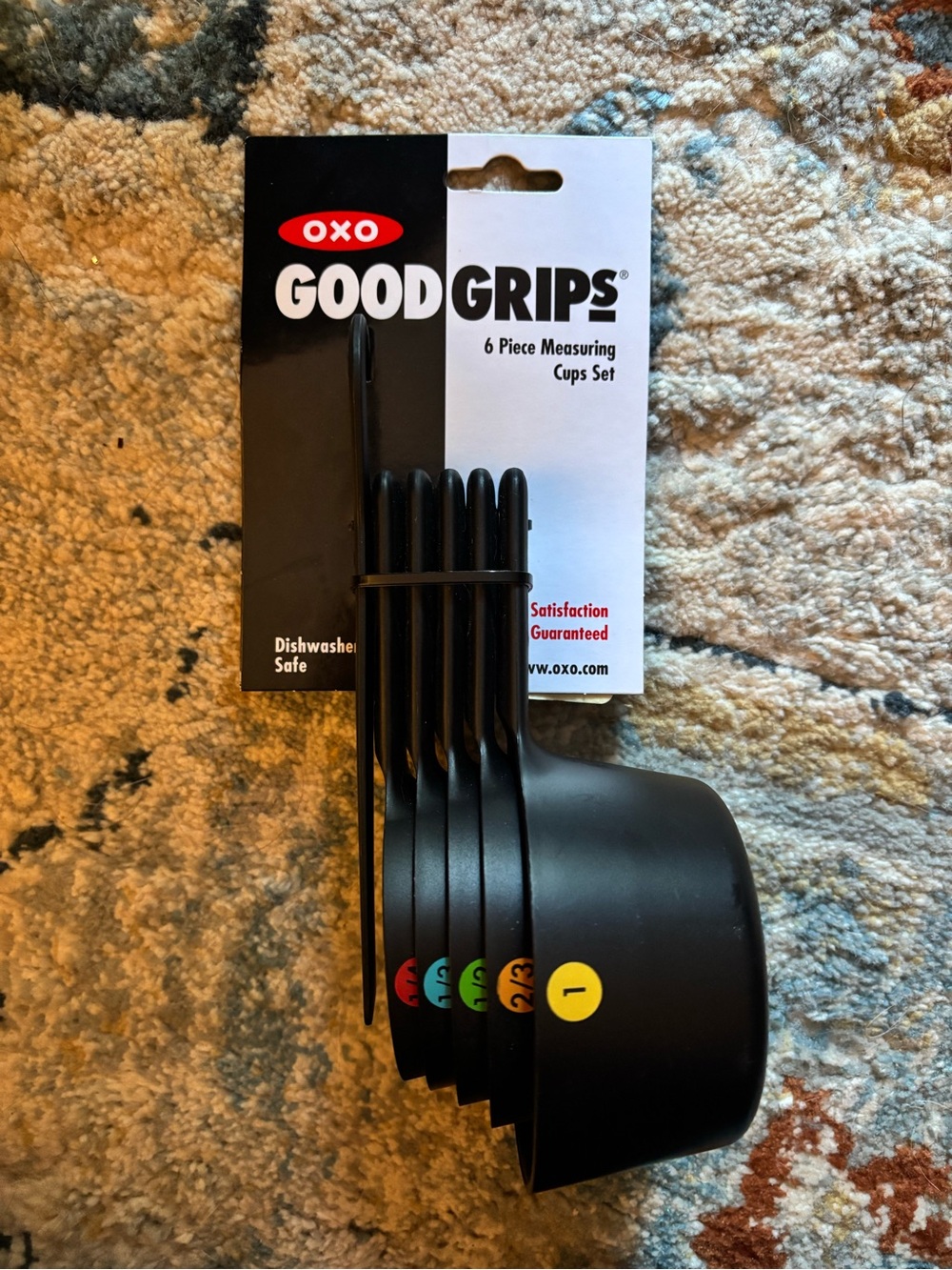 Oxo Good Grips Black Measuring Cups Set with Color Dots